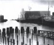 Looking east in Chicago River 1908